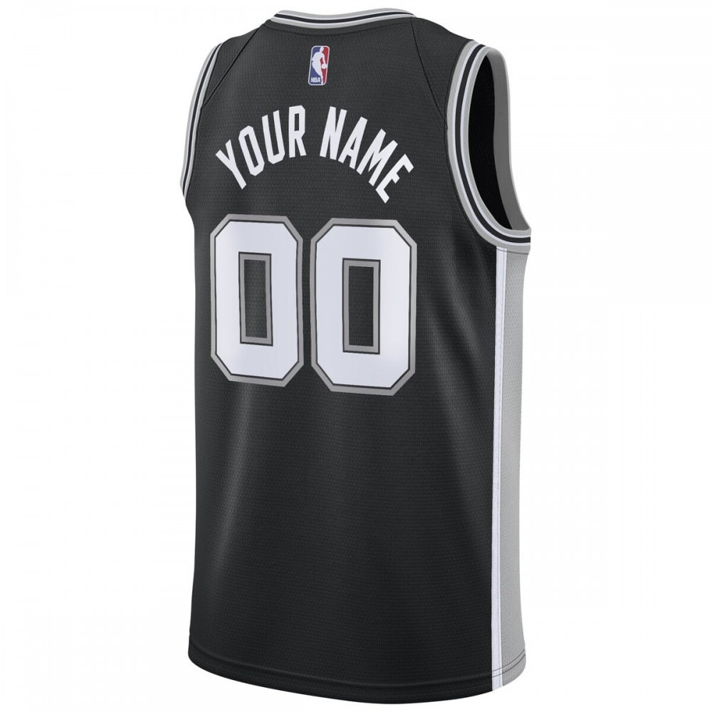 San Antonio Spurs Swingman Custom Jersey Black - Icon Edition-Pro Kit Vault | Brand New 26/27 Sports Jerseys